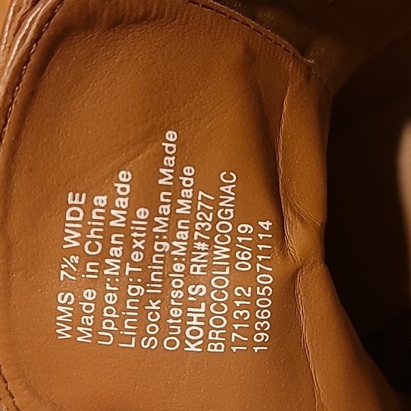 NWOT Kohl's SO Tan Combat Casual Boots with Buckle Women's 7.5 Wide - Picture 6 of 10